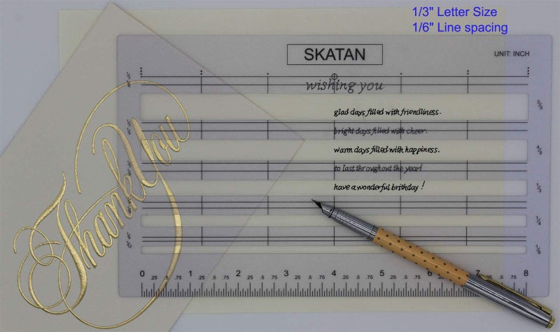 SKATAN Letter Writing and Envelope Addressing Guide, fits a Wide Range of Letter Paper and Envelopes - Image 4